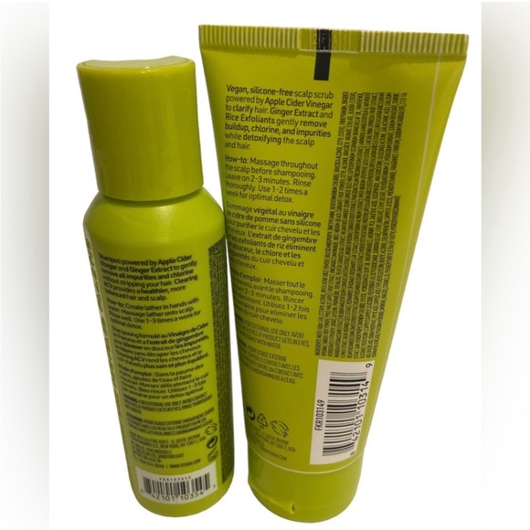 NEW FEKKAI APPLE CIDER DETOX SHAMPOO & SCRUB - Picture 2 of 3
